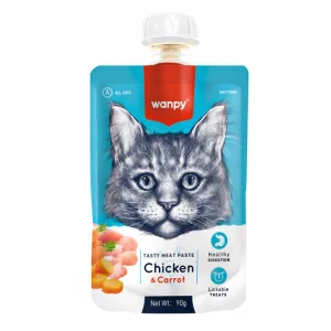 پودینگ گربه ونپی مدل مرغ و هویج وزن 90 گرم