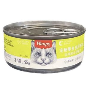 کنسرو گربه ونپی مدل طعم مرغ و جگر گاو